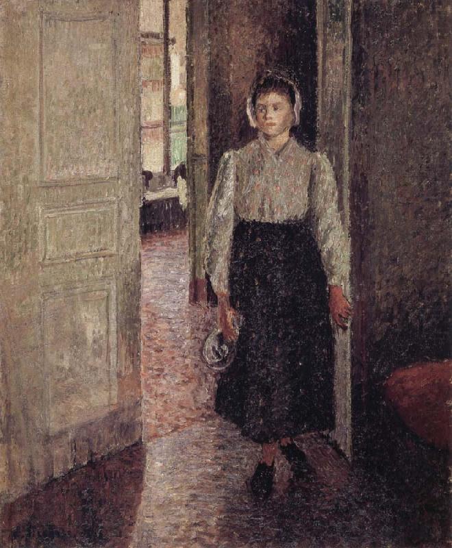 The Young maid, Camille Pissarro